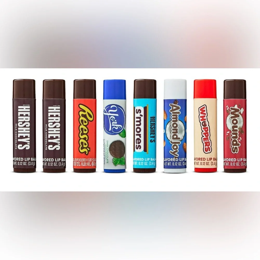 Hershey Flavored Lip Balm, 8 Pack